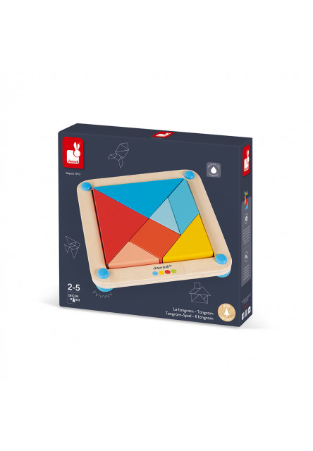 Origami Tangram mintákkal 25 db kártya, Montessori sorozat 