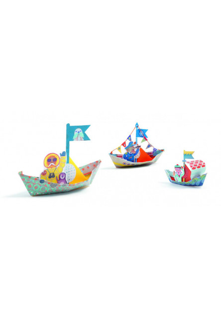 Origami - Papírcsónak - Floating boats