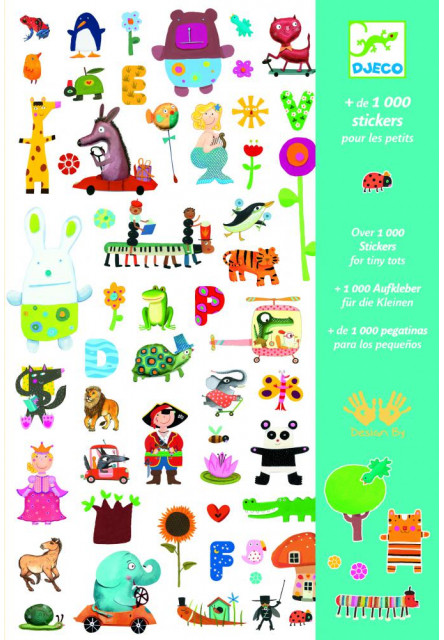 Matricák - 1000 matrica - 1000 stickers for little ones DJECO