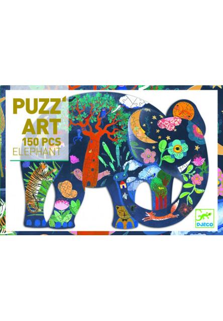 Művész puzzle - Elefánt - 150 db