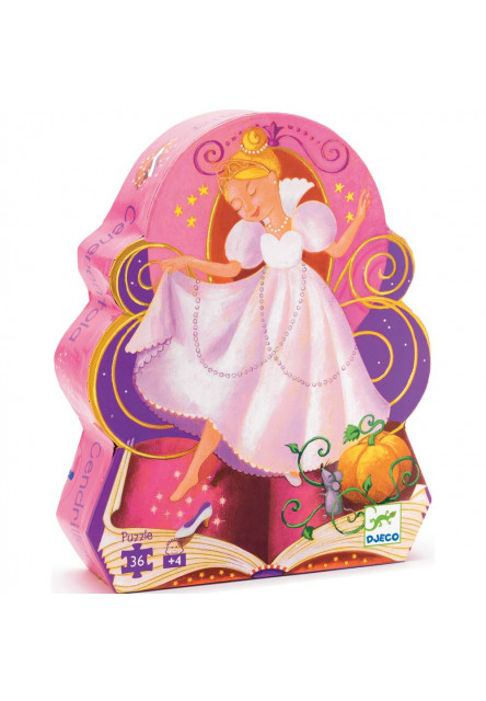 Formadobozos puzzle - Hamupipőke - Cinderella DJECO